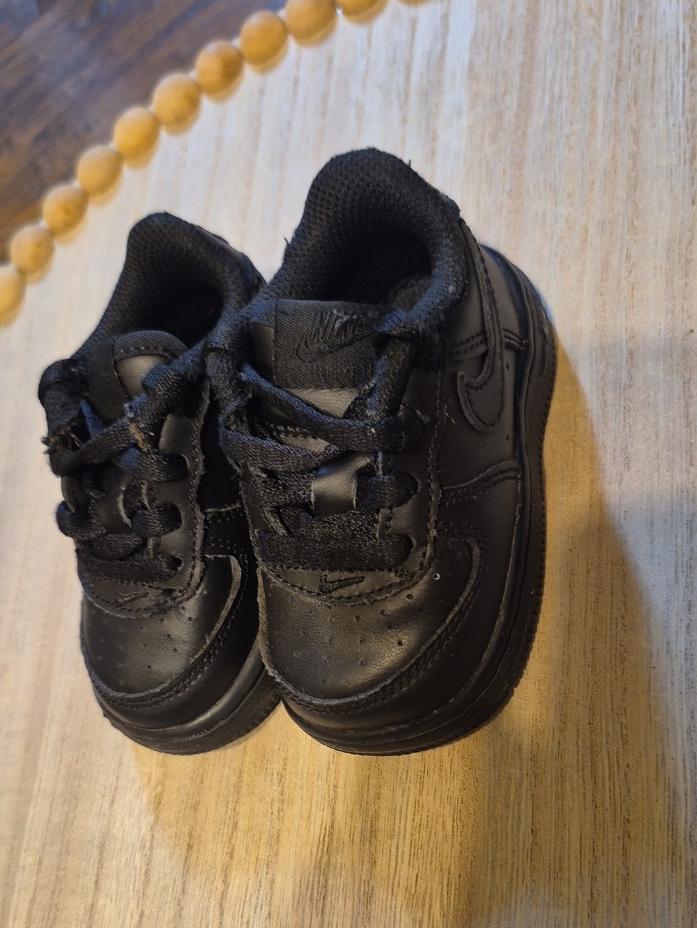 Kids Black Sneakers - Classic Everyday Athletic Shoes